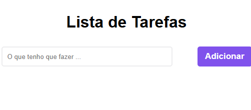 Lista de Tarefas
